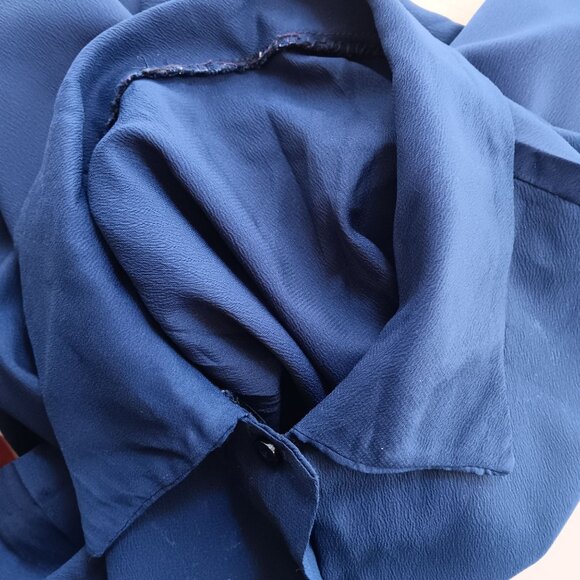 1OF1 Large True Vintage Button-Up Top/Blouse Classic Collar Handmade 70's - Picture 6 of 6